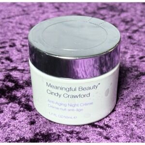 Meaningful Beauty Anti Aging NIGHT CREME Cindy Crawford 1.7 oz / 50 ml Full Size